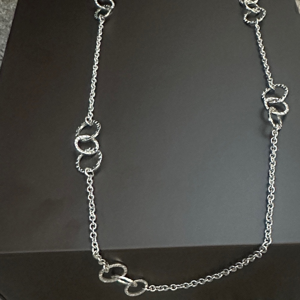 Banana Republic Silver Loop Necklace